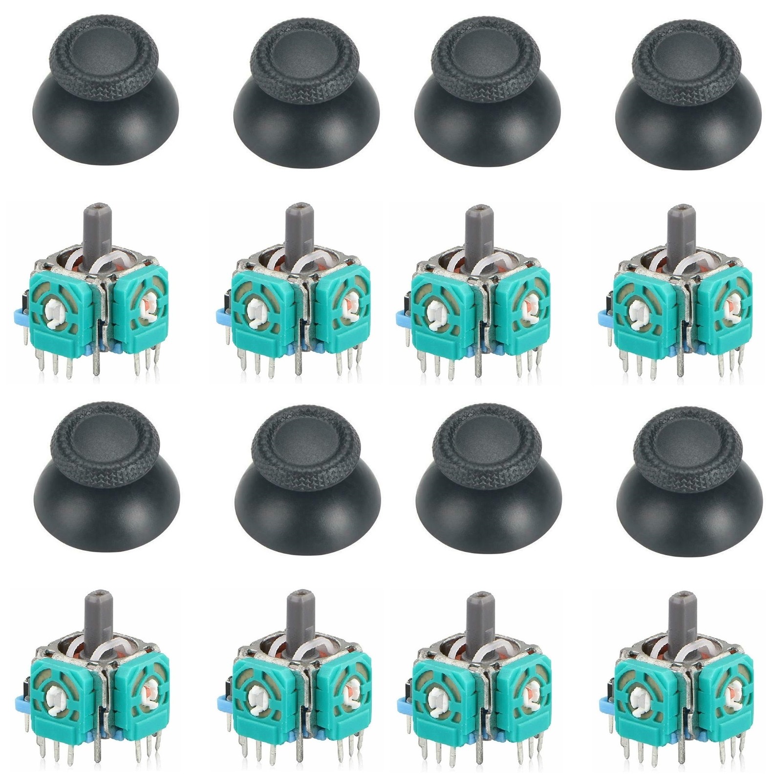 Sony PlayStation 5 PS5 8pcs Analog Potentiometer Joystick Grip Black CFI-ZCT1W