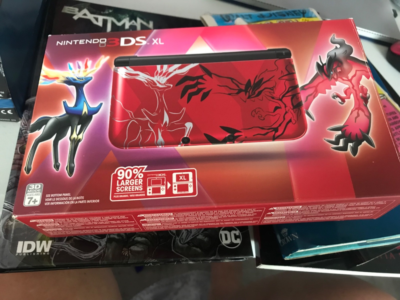 Nintendo 3DSXL Xerneas/Yveltal Red Edition Box Only