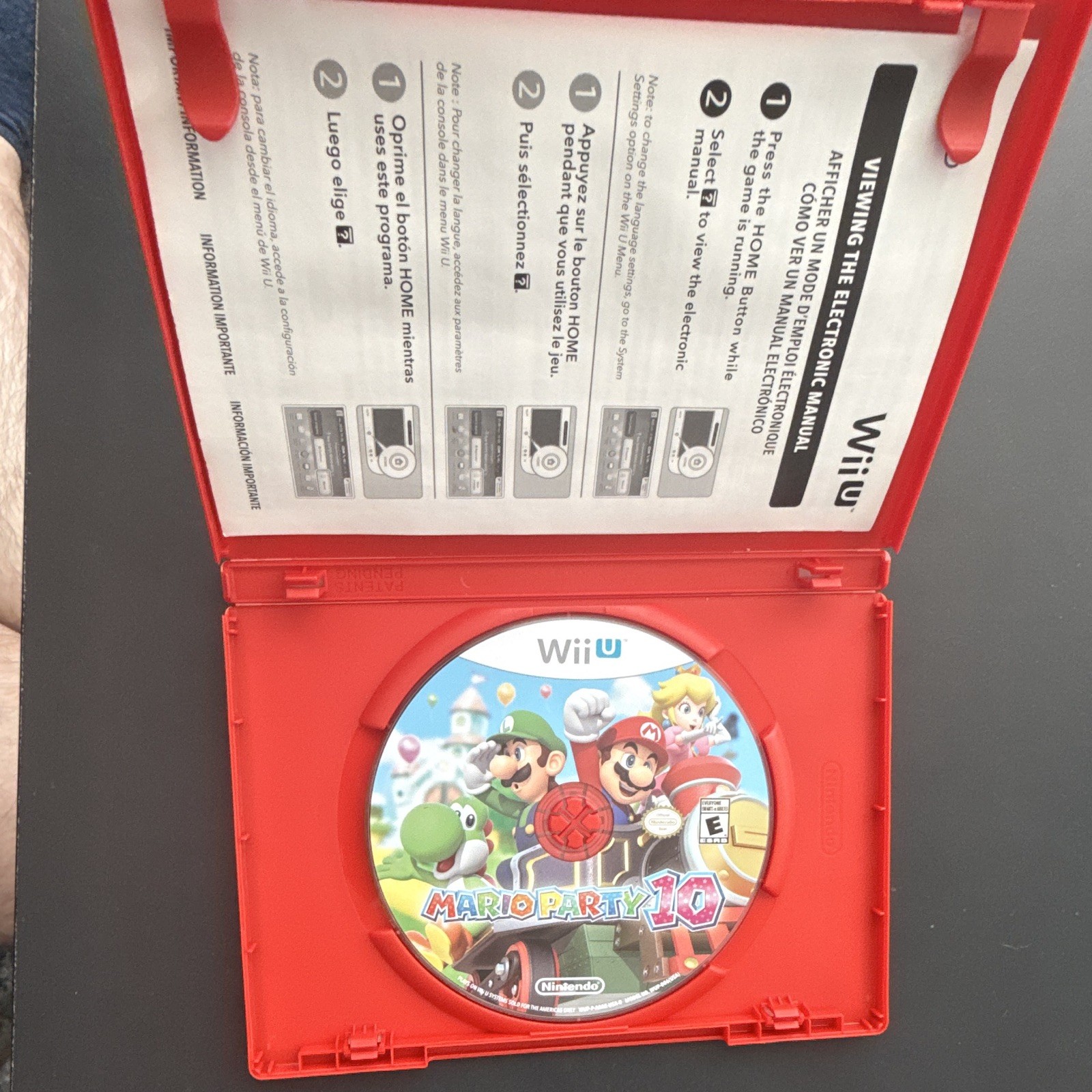 Nintendo Mario Party 10 (Wii U) Disc w/ Case E NTSC-U/C 2015 MP