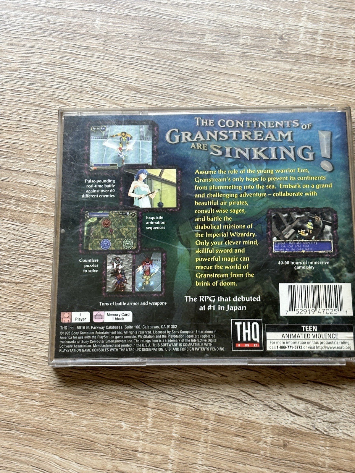 Granstream Saga (Sony PlayStation 1, 1998) CIB