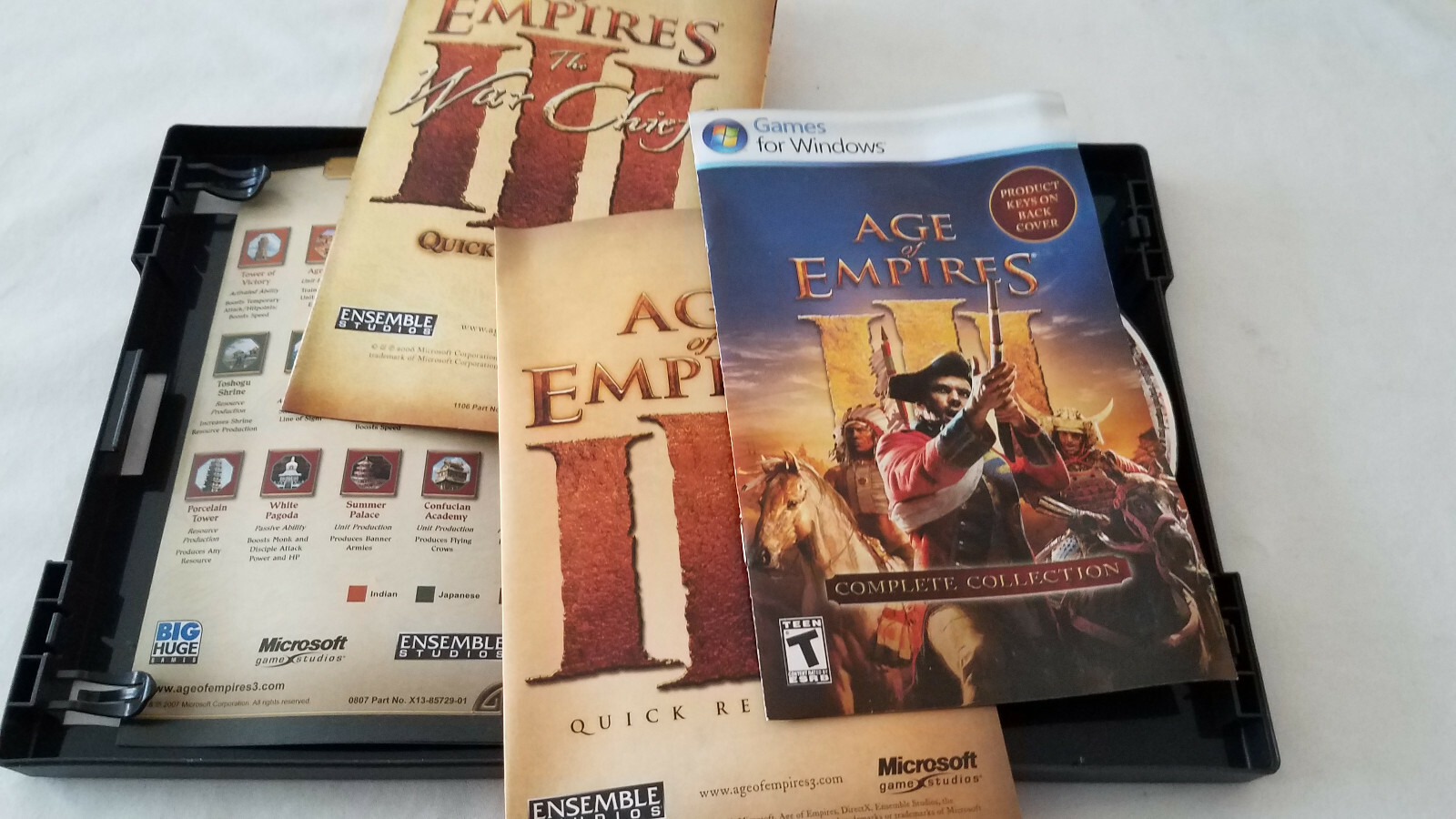 Age of Empires III – Complete Collection, The War Chiefs, etc PC CD product keys