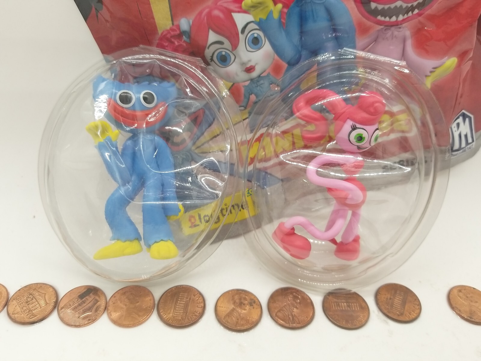 Mommy LongLegs & Huggy Wuggy WAVING (2) Poppy Playtime Minifigs 2.5″ TOY LOT