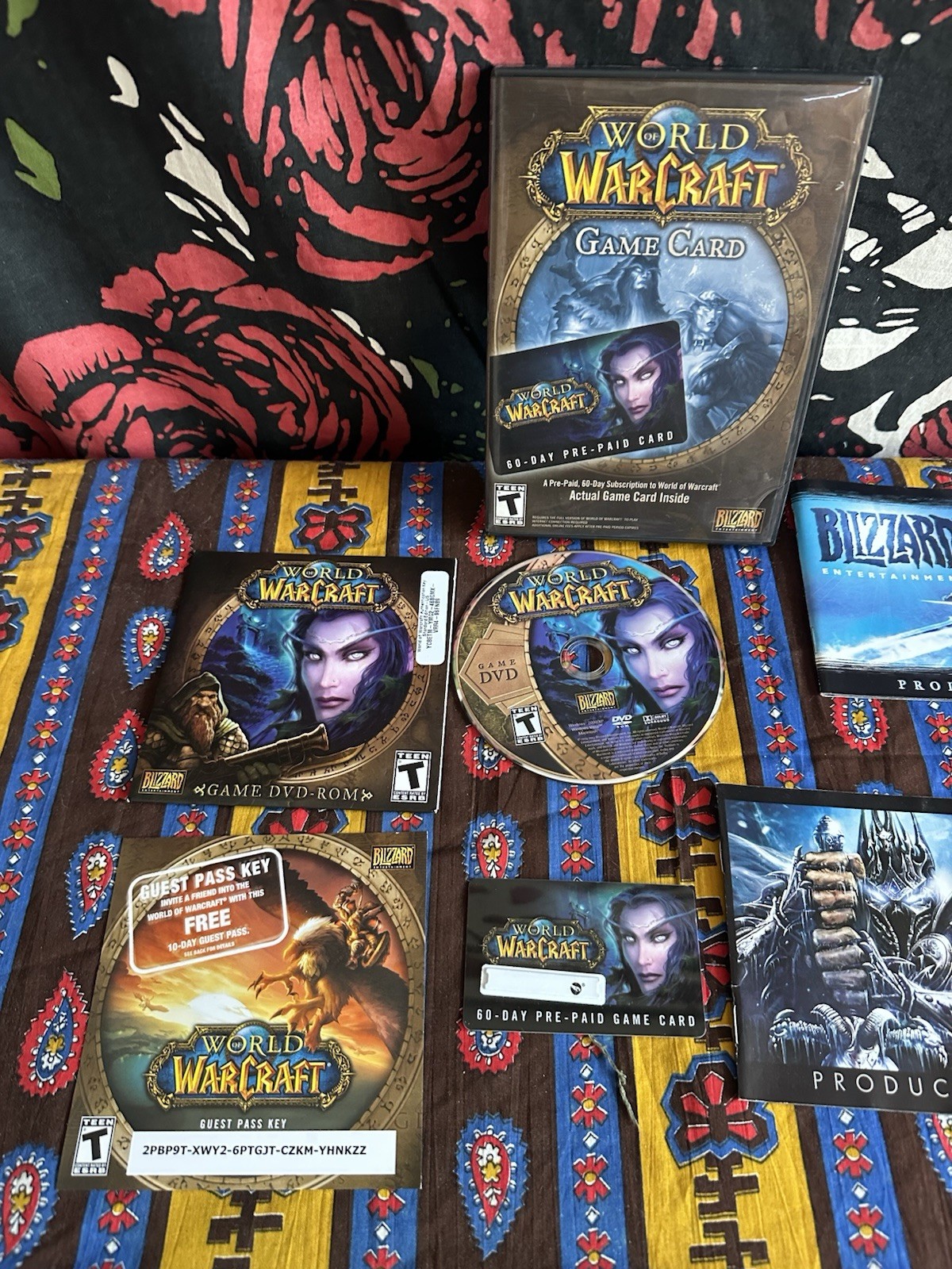 VTG 2004 World of Warcraft WoW 60-Day Game Card Disc PC Collectible SCRATCHED