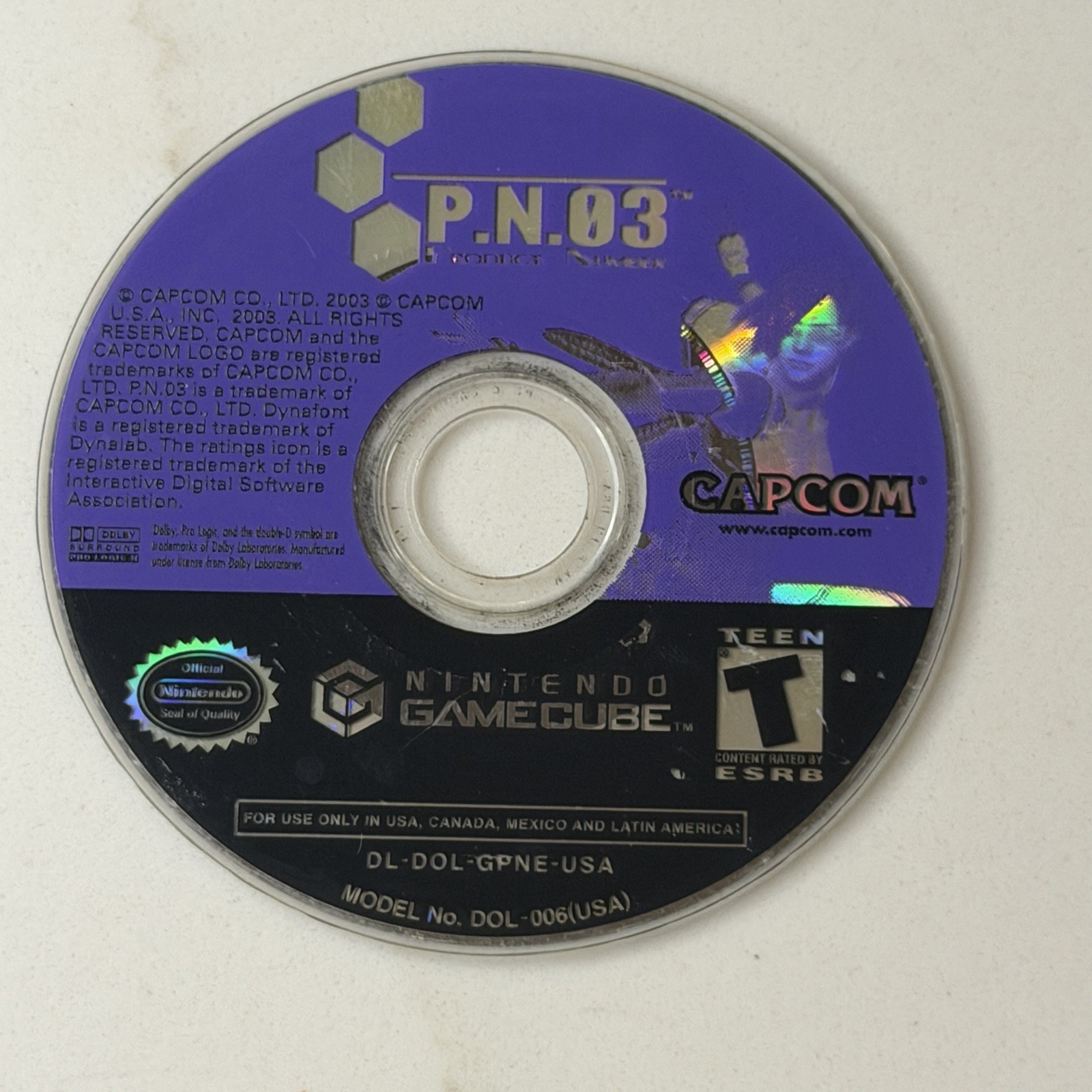 🎮P.N.03: Product Number 03 Nintendo GameCube DISC ONLY 💿 Polished ✅ TESTED 🎮