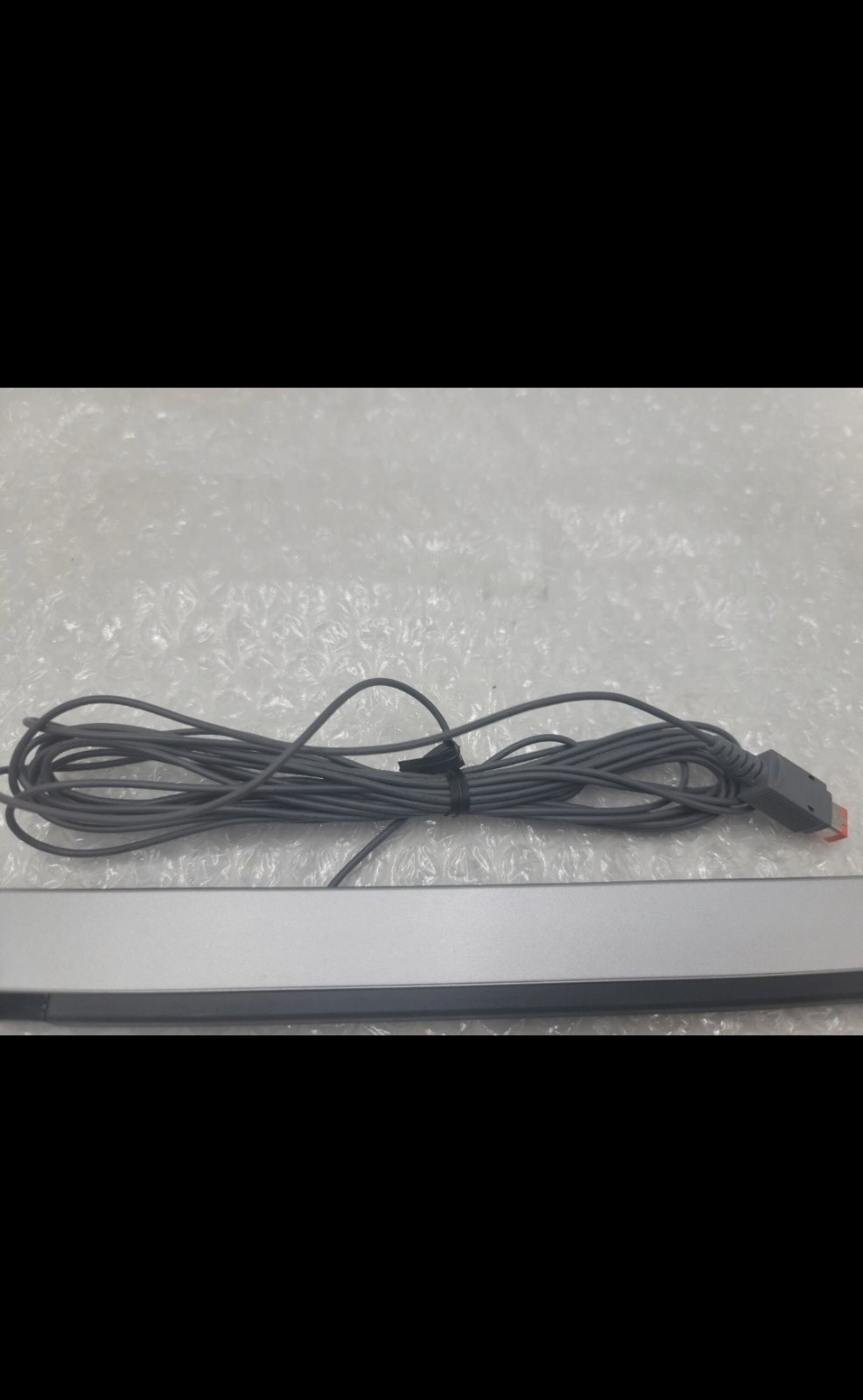 Wired Motion Sensor/Camera Sensor Bar w/ Attached Cable – Black/Gray
