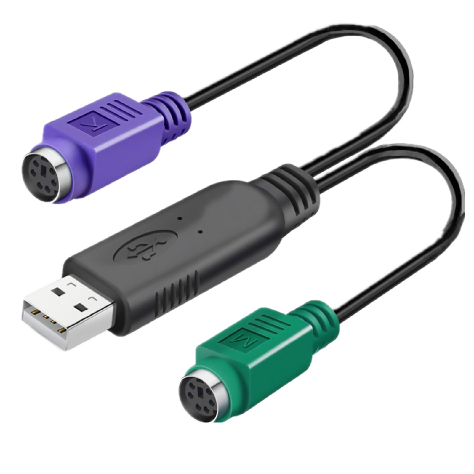 USB Male to PS2 Female Active Converter Connector Cable For Mouse Keyboard