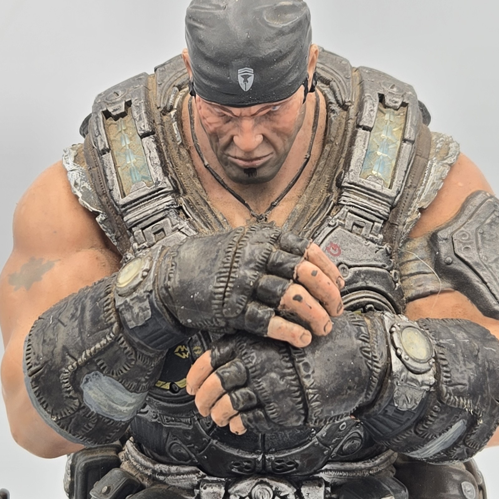 Epic Game Gears of War 3 Marcus Fenix Figure Limited Edition Statue NO GUN