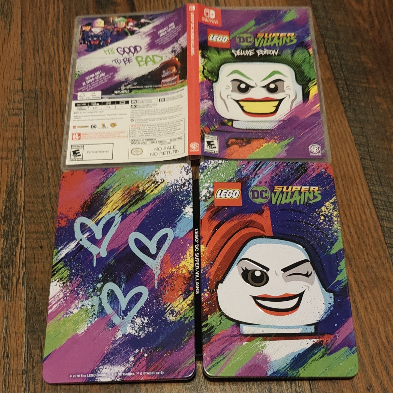 LEGO The Incredibles/DC Super Villains W/ Exclusive Steelbook (Read Description)