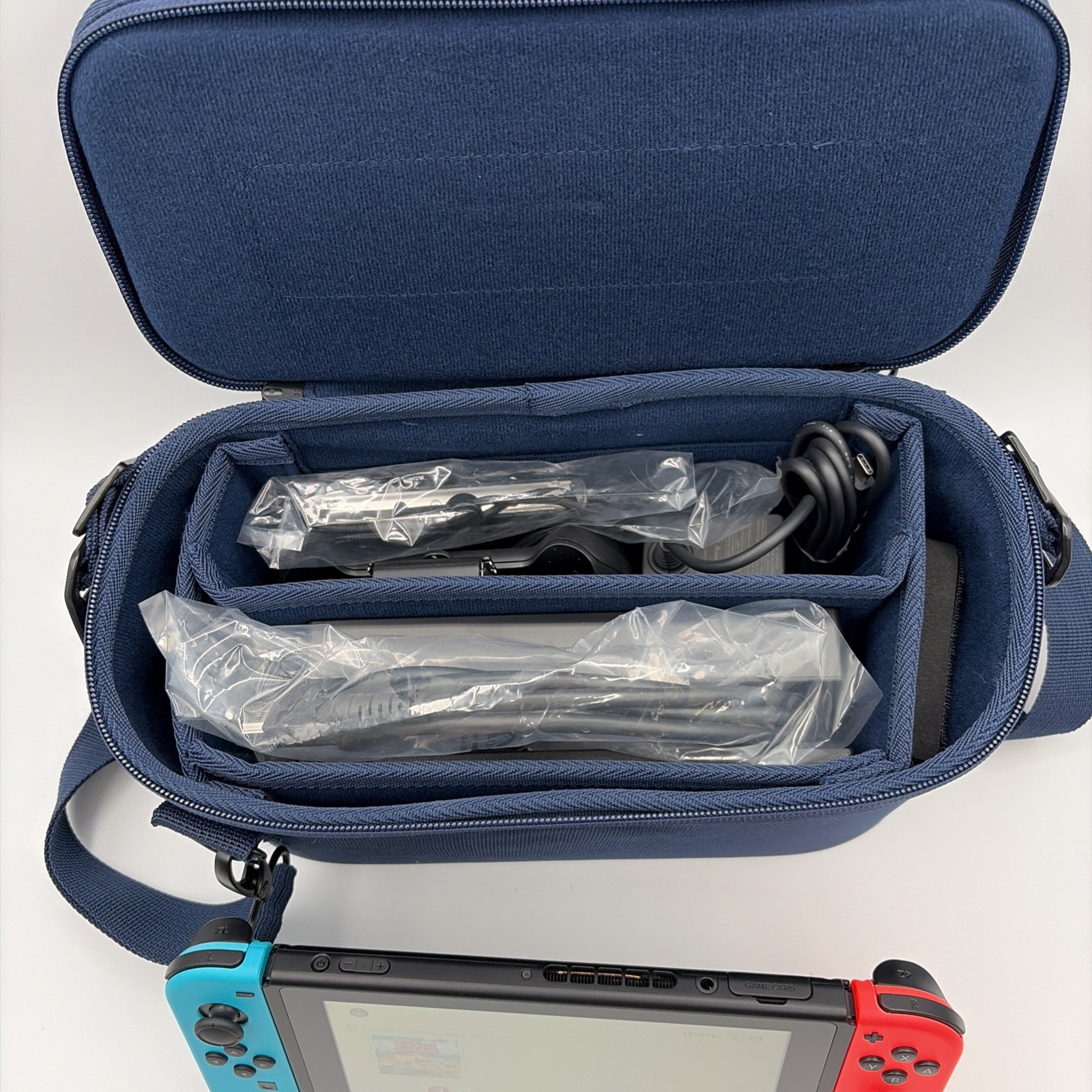 Nintendo Switch Handheld Console Blue Red – Excellent Mint Cond with Extras