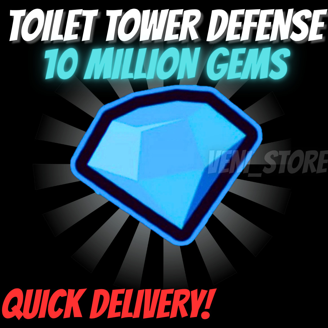 🔥💎10M GEMS TTD💎🔥TOILET TOWER DEFENSE – CHEAPEST!⚡💸