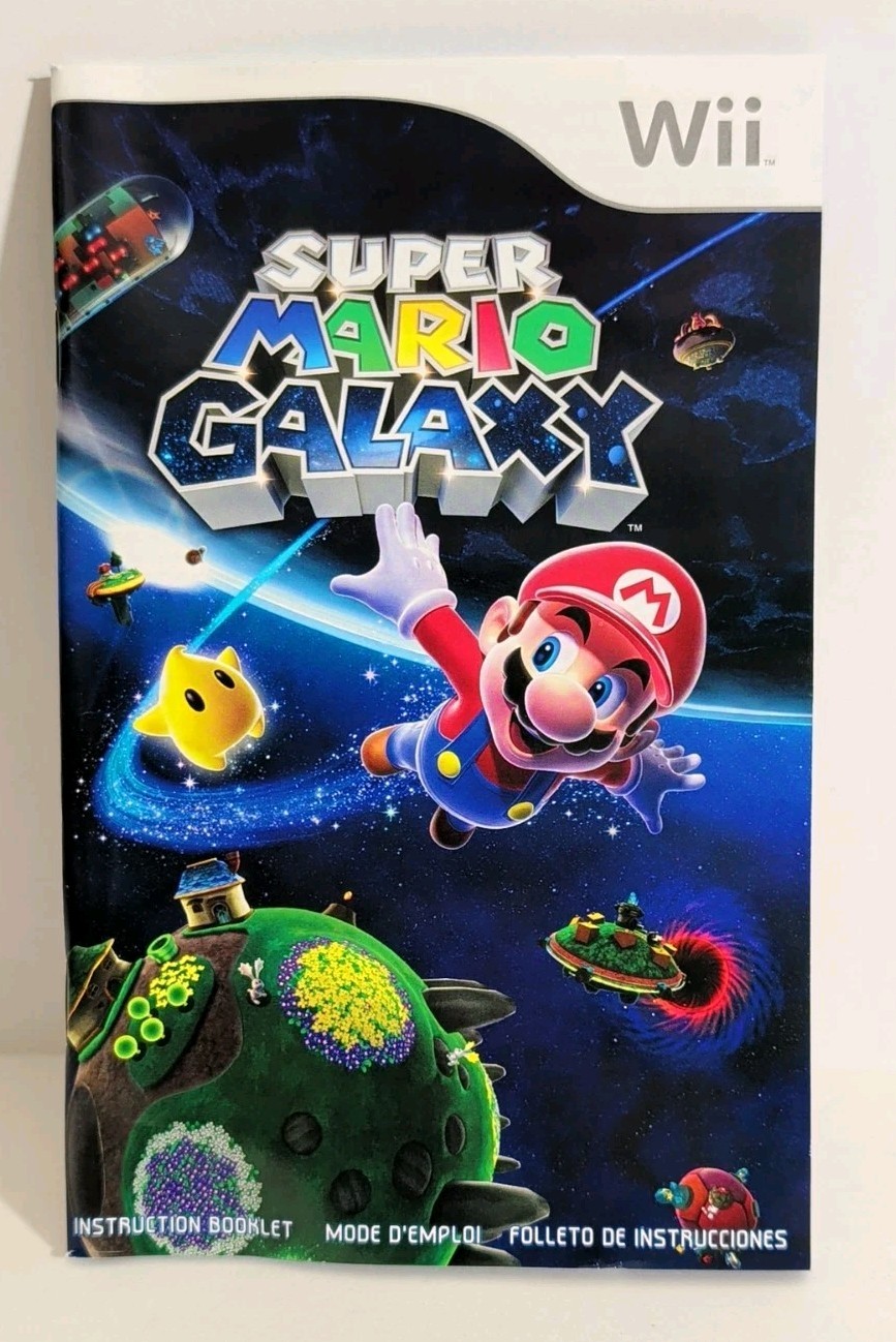 Super Mario Galaxy (Nintendo Wii, 2007) CIB, Original Label