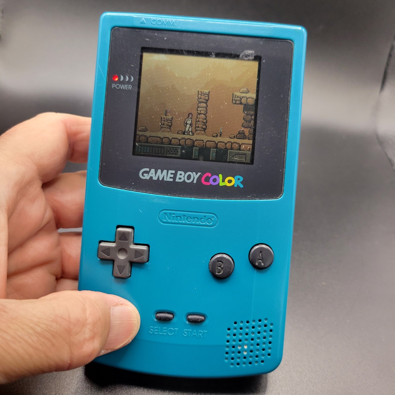 Nintendo Game Boy Color Handheld Game Console – Teal w Game