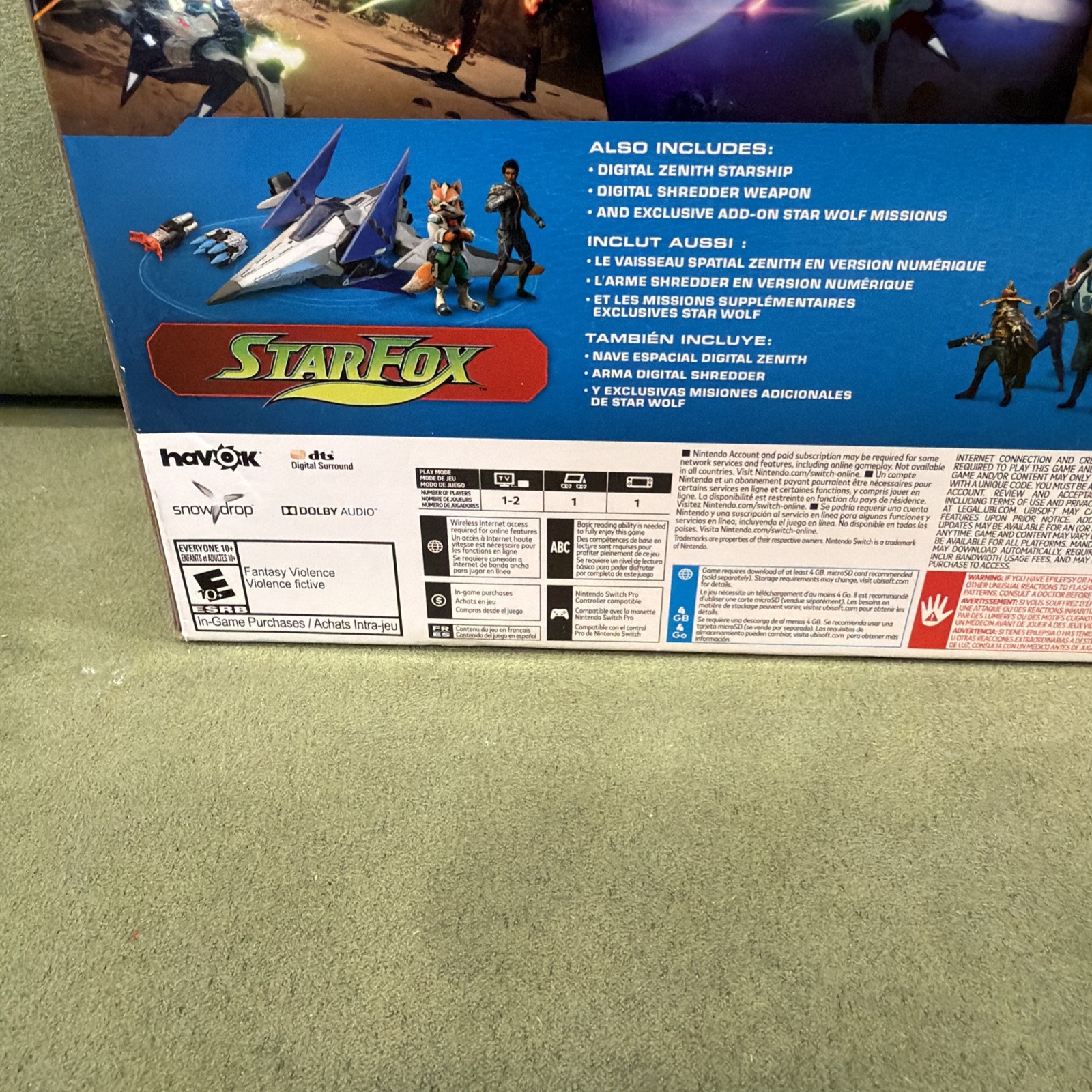 Starlink Battle for Atlas – StarFox Fox McCloud & Arwing Nintendo Switch NEW