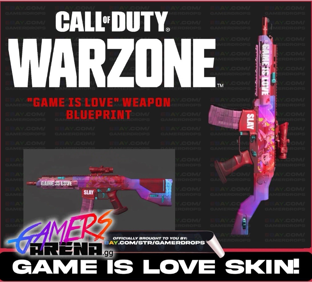 Call of Duty WARZONE GAME OF LOVE RARE WEAPON SKIN – EXCLUSIVE WEAPON BLUEPRINT!