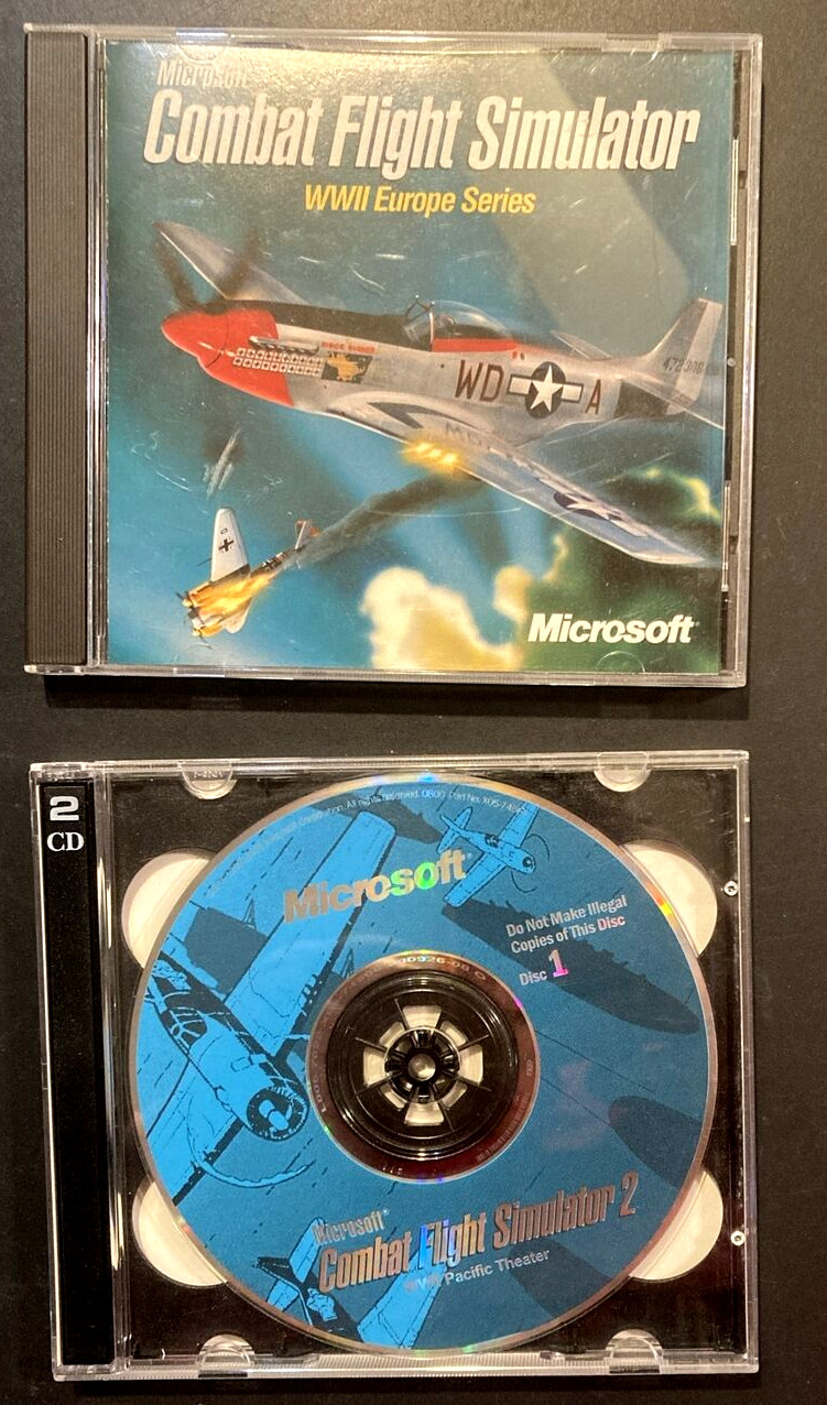 Microsoft Combat Flight Sumulator and Simulator 2 Pilots Manual Inside Moves