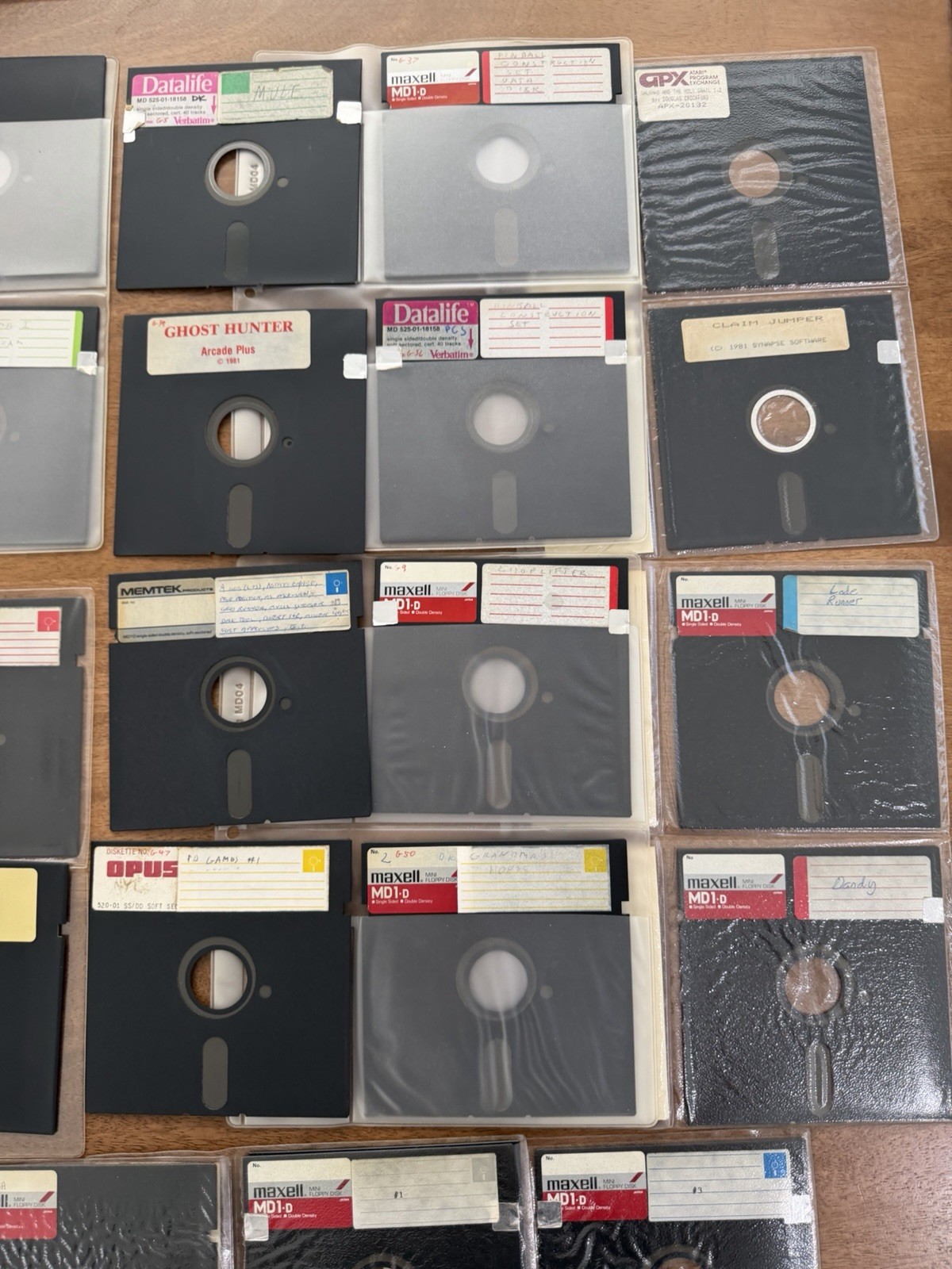 Vintage Atari 800 5.25″ Floppy Disk Lot of Over 100 Video Games, 109 Total Disks