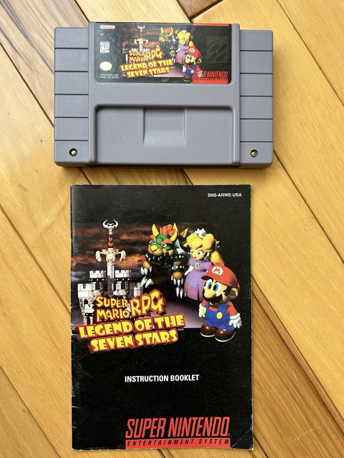 Super Mario RPG Legend of the Seven Stars Super Nintendo SNES Authentic w/manual