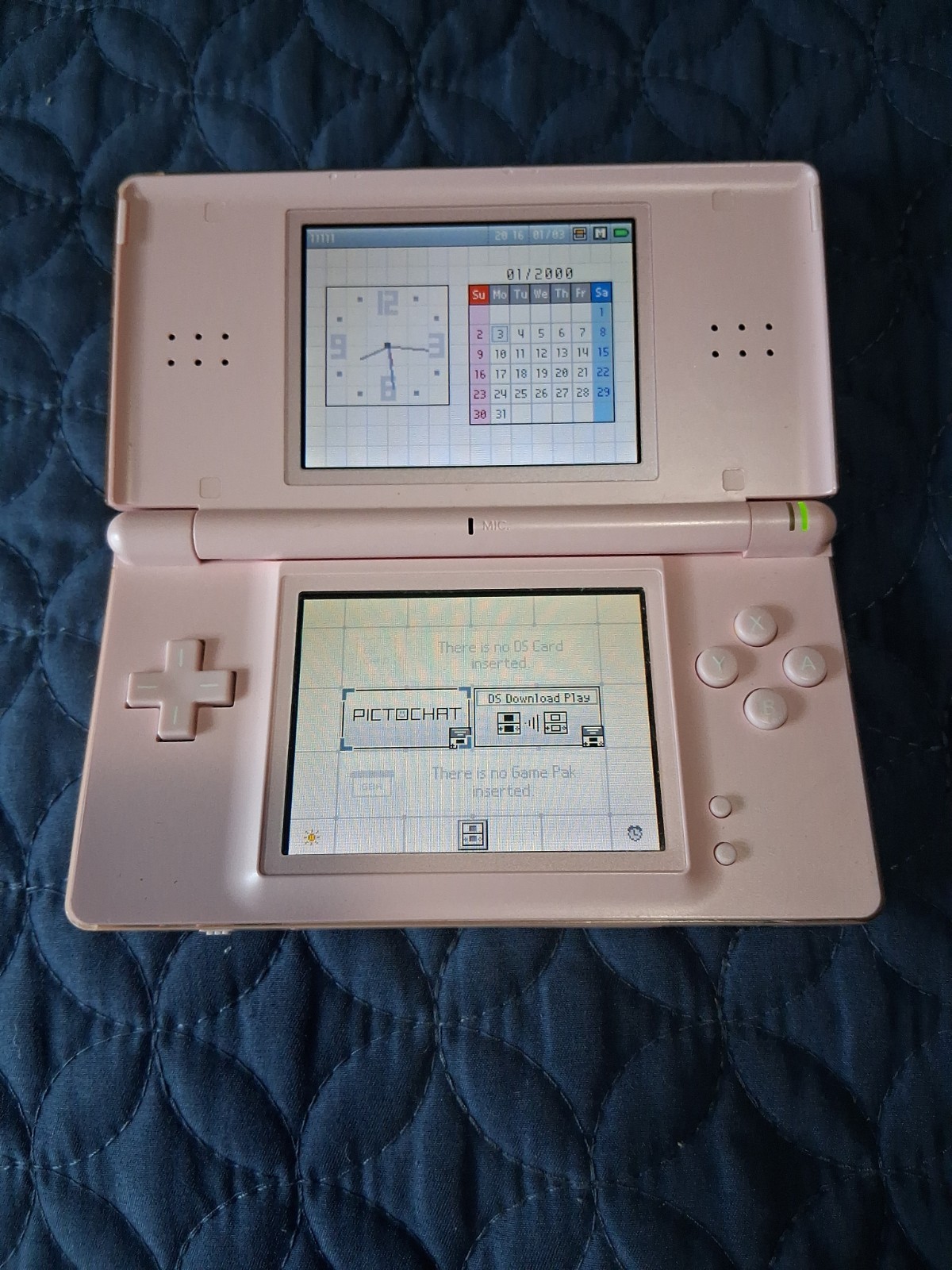 Nintendo DS Lite Pink Console Only – Tested & Working – No Charger