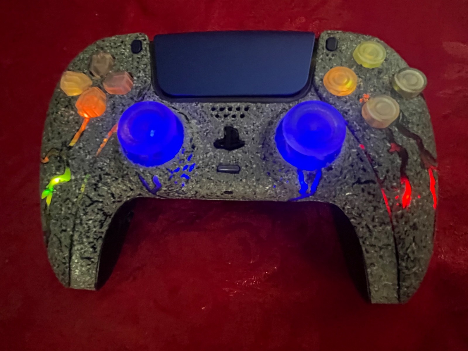 Playstation5 multi color light up controller lightning design ps5 gaming paddle