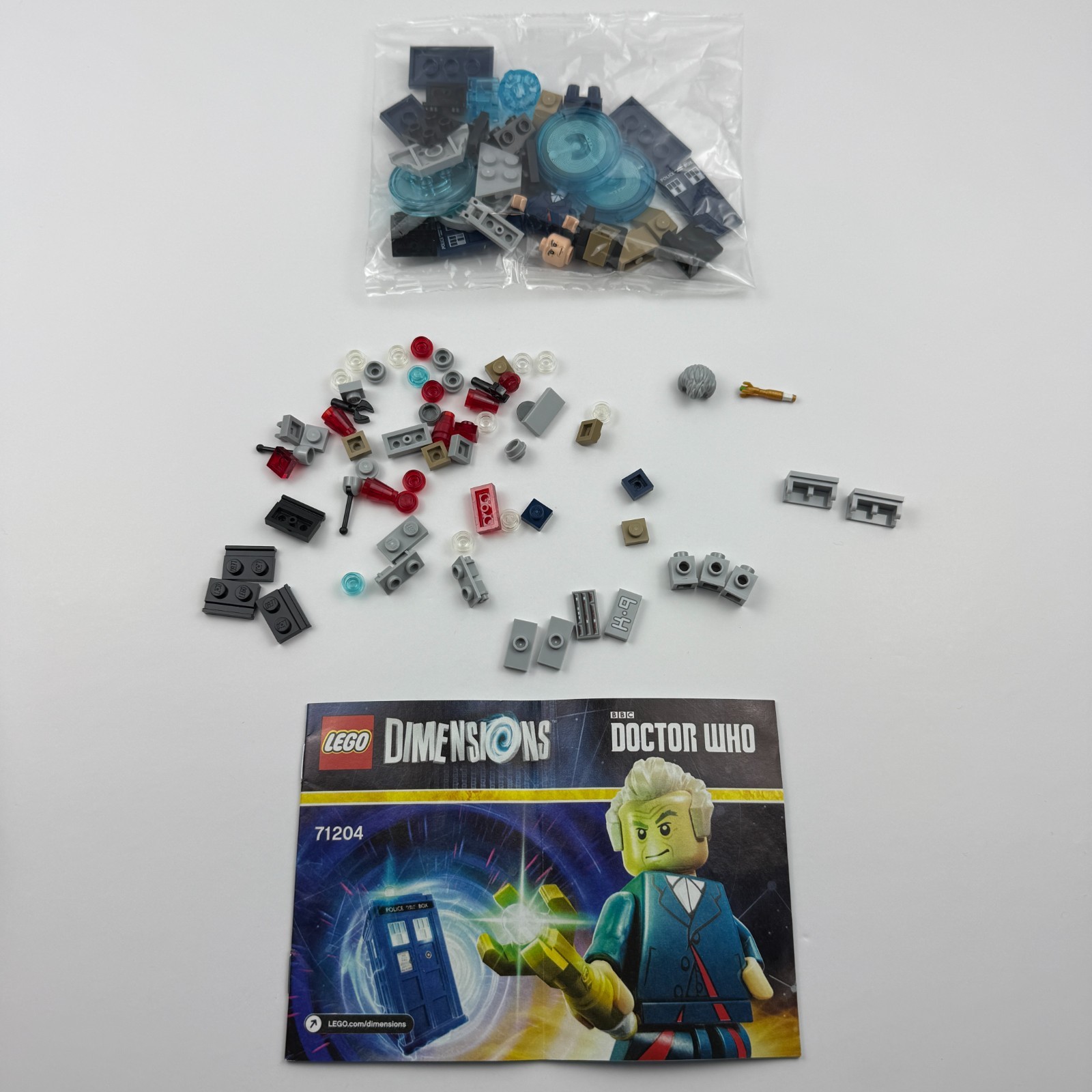 LEGO Dimensions 71204 Doctor Who – 100% Complete w/ Minifig, Tardis & K-9 NO BOX