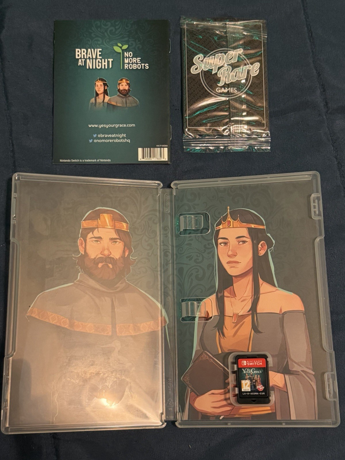 Yes, Your Grace for Nintendo Switch Super Rare Game with Cards and Sticker