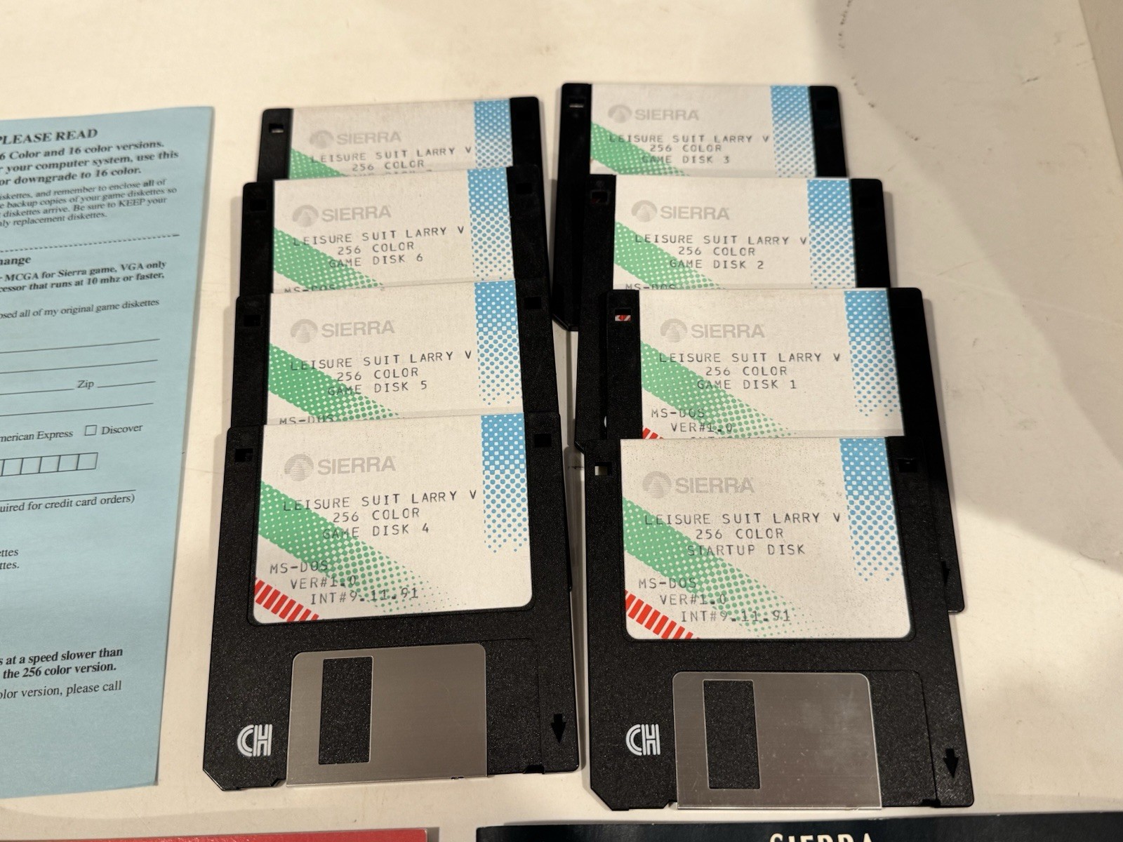 Leisure Suit Larry 5 Passionate Patti Big Box PC Tandy Sierra Hintbook 3.5″ Disk