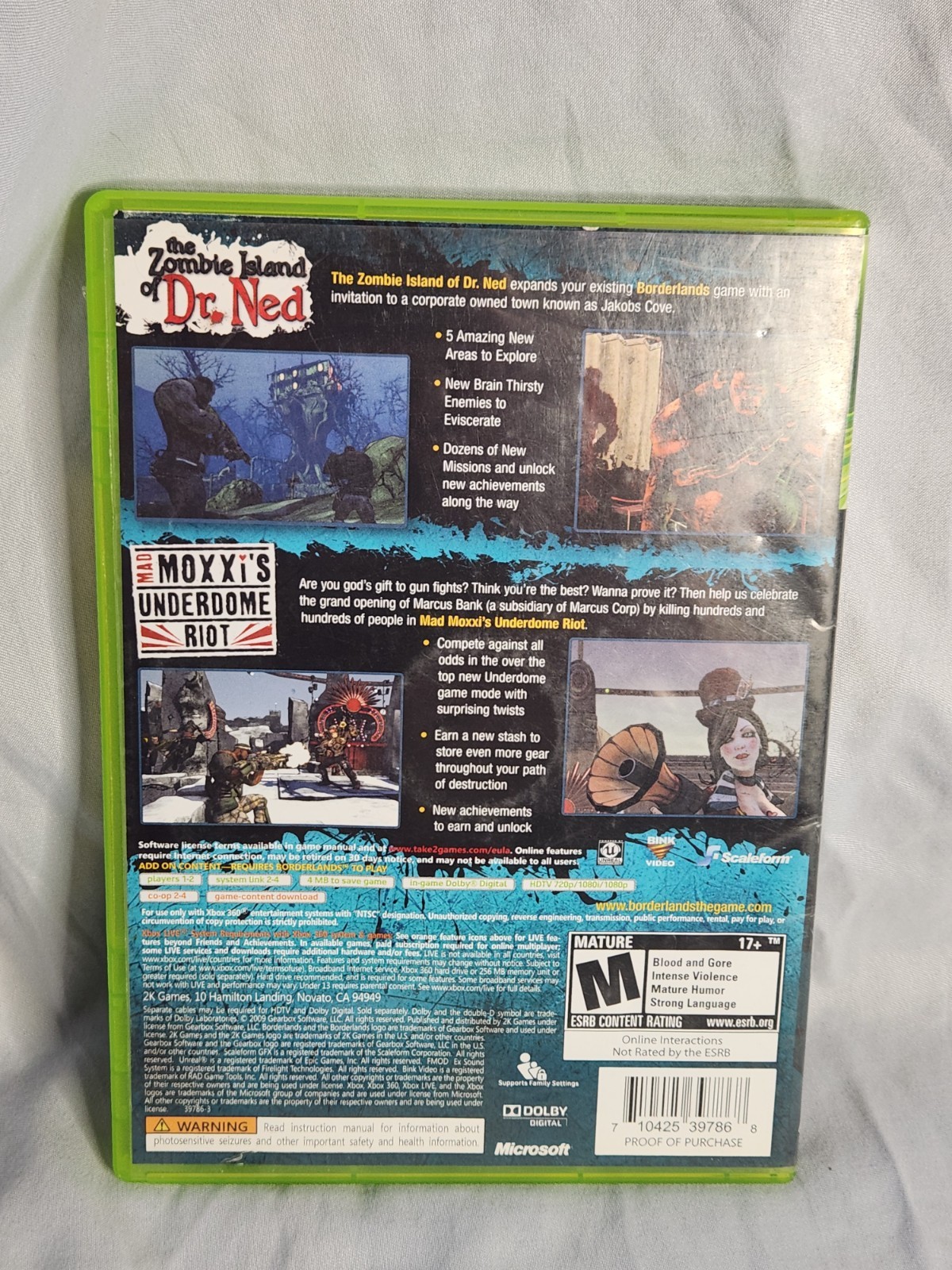 Borderlands Double Game Add-On Pack: The Zombie Island of Dr. Ned & Mad Moxxi’s