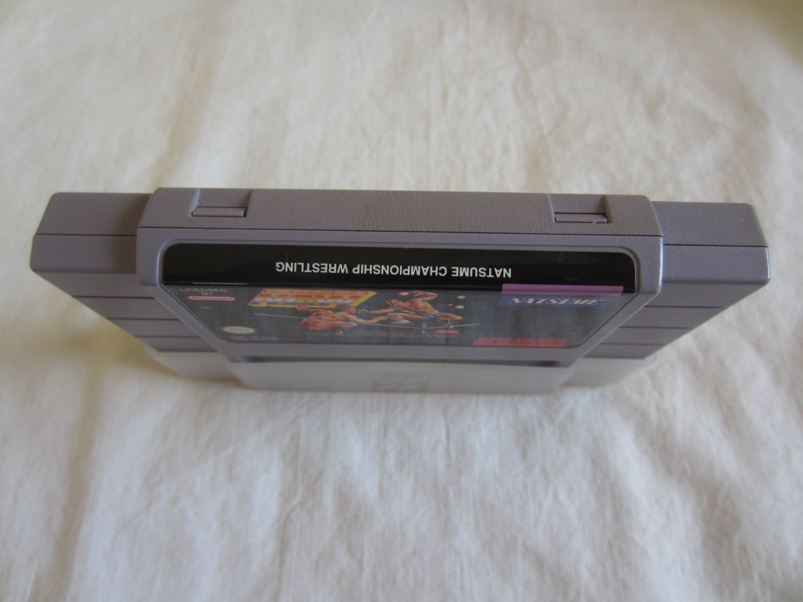 Natsume Championship Wrestling SNES Super Nintendo Complete 1994 Natsume RARE