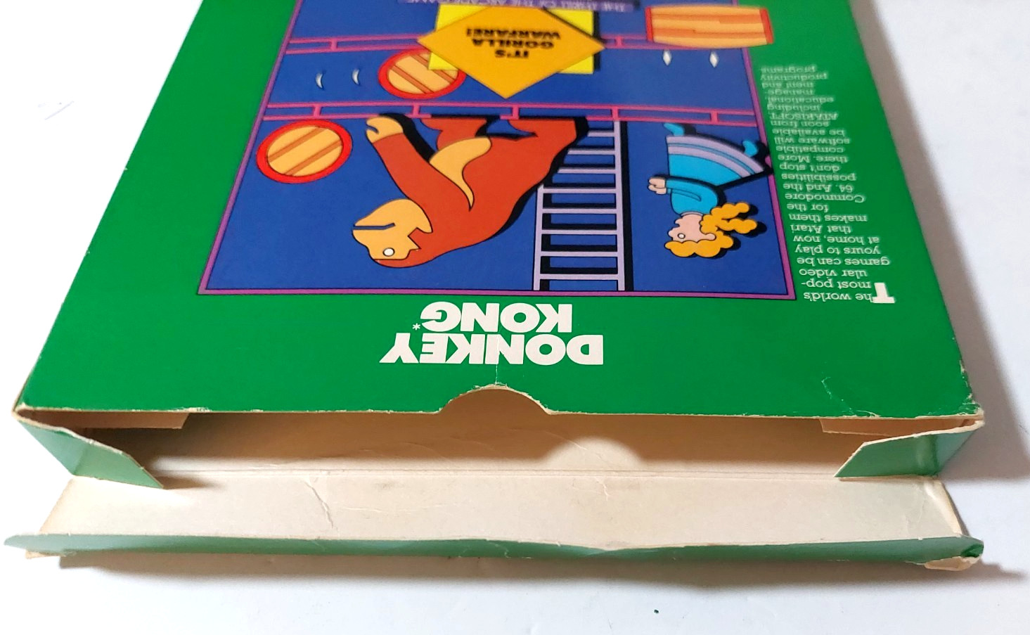 Donkey Kong Commodore 64 Cartridge 1983 COMPLETE Green Box Untested Rare
