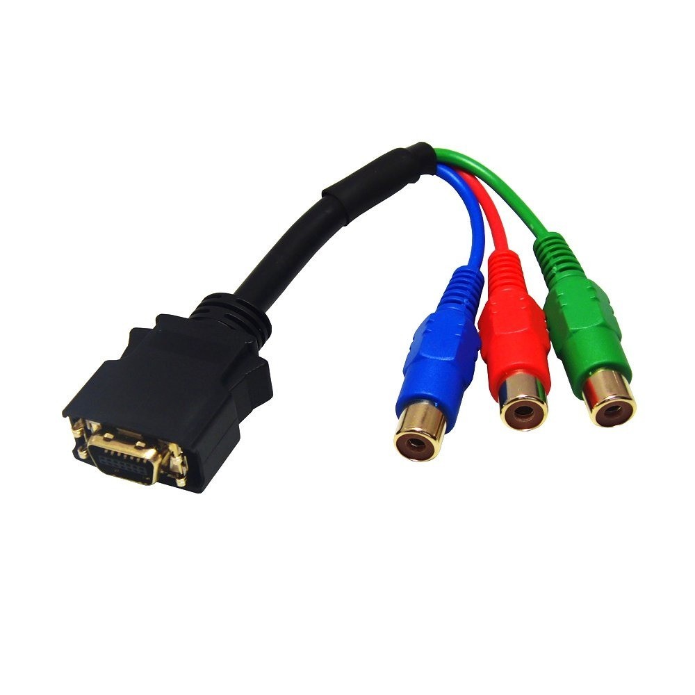Fujiparts AD-513 D-Terminal Male to 3 RCA Component Female Cable 0.1m Japan