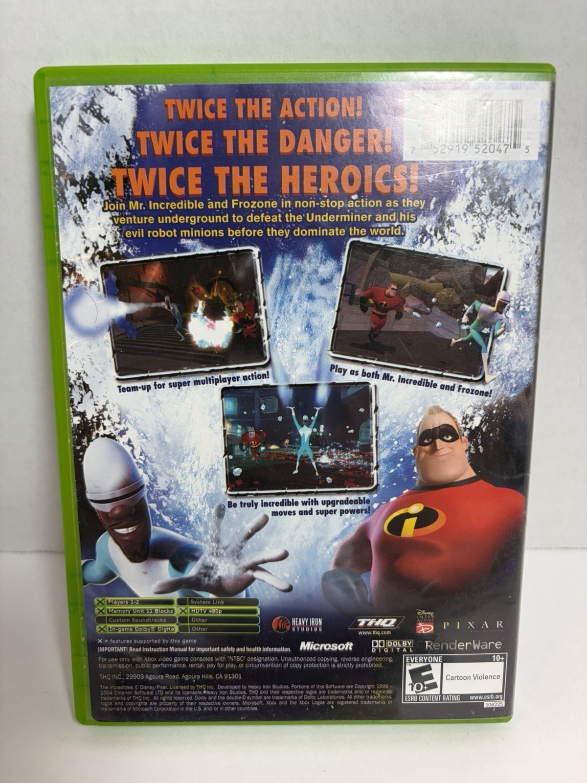 The Incredibles Rise of the Underminer CIB Complete 2005 – Great Disk – Tested