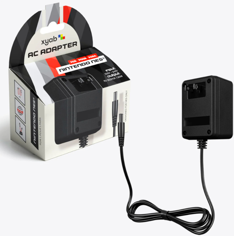 Nintendo NES Console AC Power Adapter 4.5′ Ft Cable OEM Replica XYAB Brand BNIB