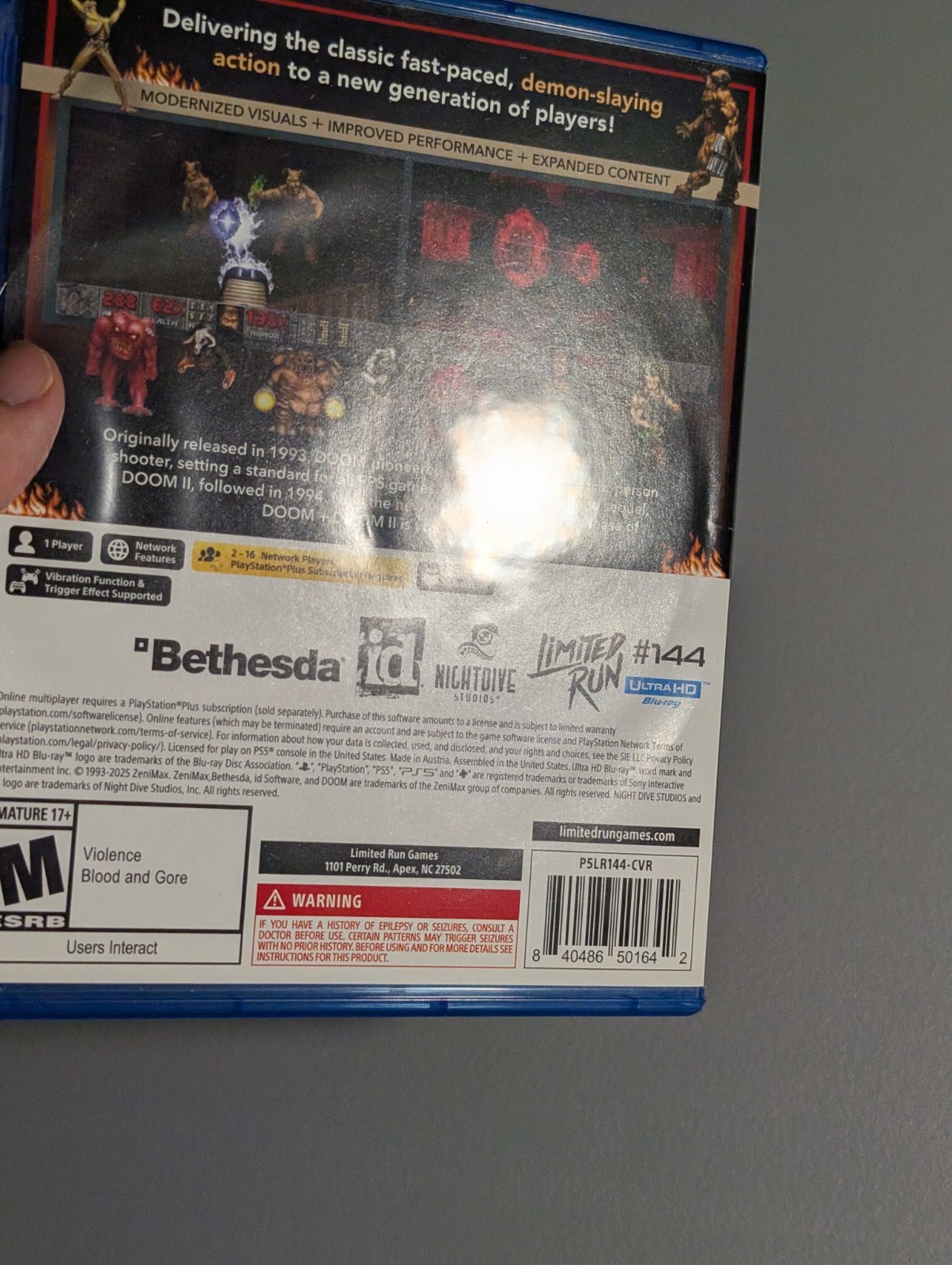 Doom and Doom II (Sony PlayStation 5 PS5) Tested & Working – Doom 1 + 2