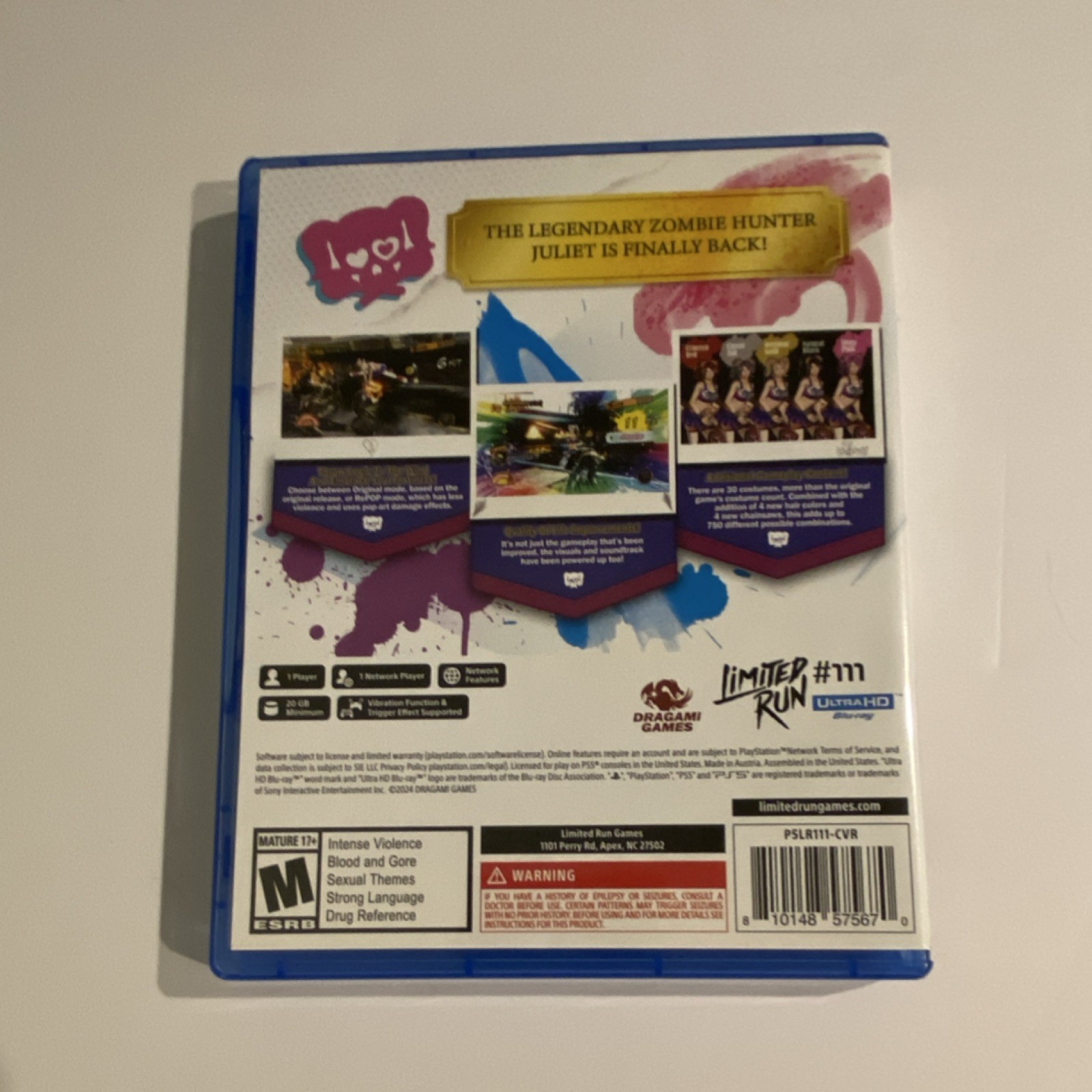 Dragami Limited Run Lollipop Chainsaw RePOP PS5 Action Adventure Manual Included