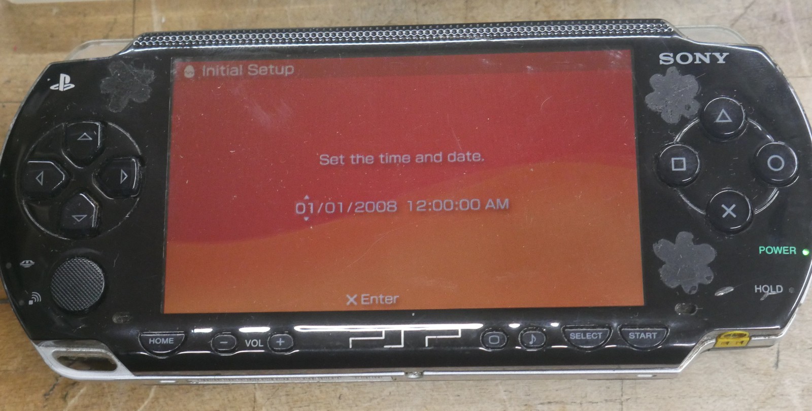 Sony PSP-1001 Piano Black & Games & Movies & Charger & Battery READ