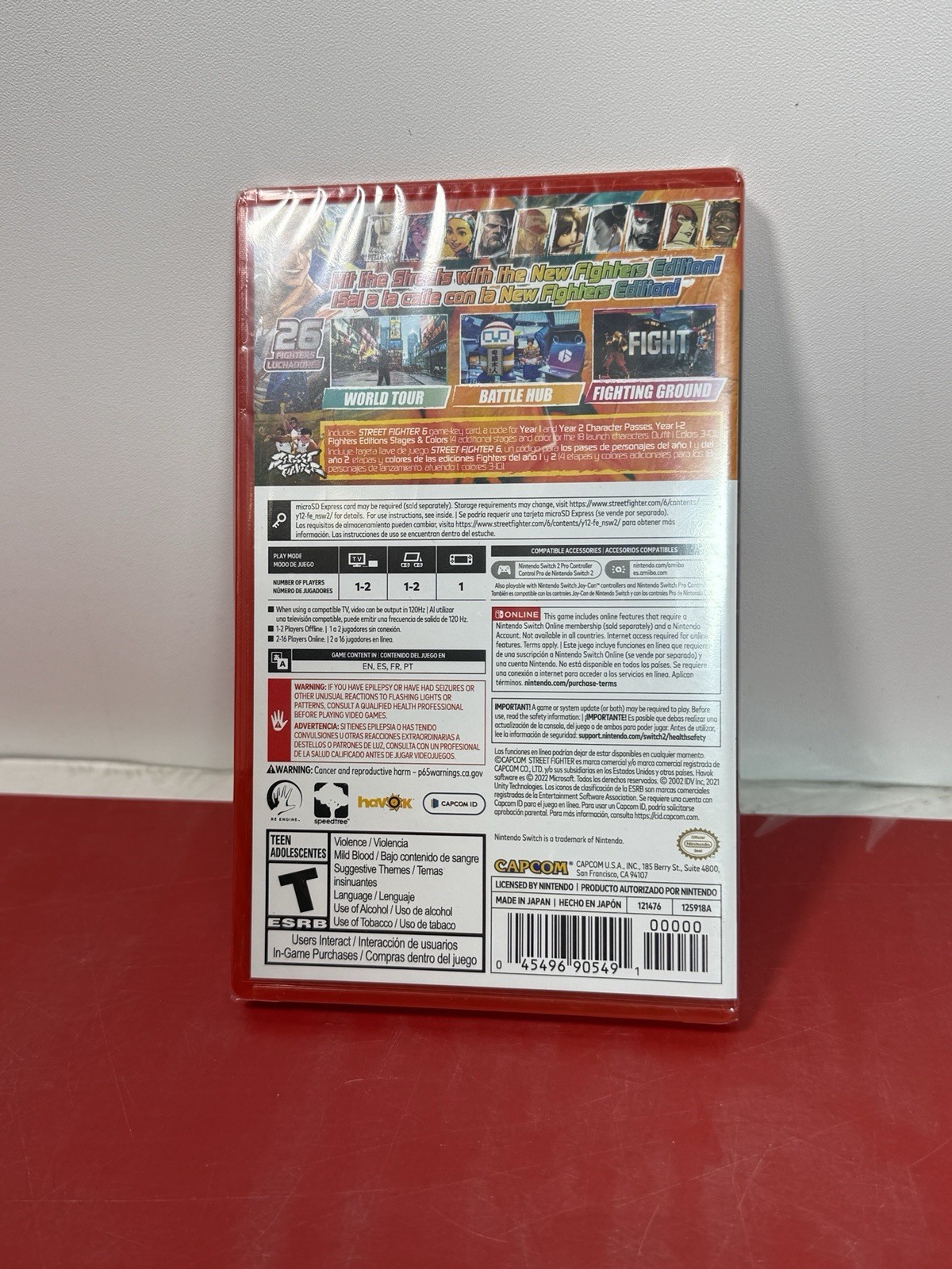 Nintendo Switch 2 Street Fighter Years 1-2 Fighters Edition New