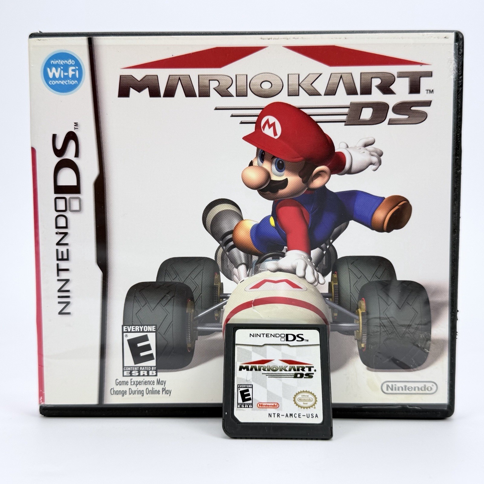 Mario Kart Nintendo DS 2005 CIB Complete TESTED Authentic Super Luigi Peach
