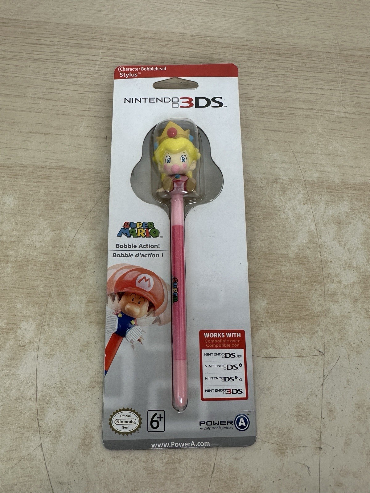 RARE – Baby Princess Peach Nintendo DS 2DS 3DS Stylus Bobblehead – Super Mario