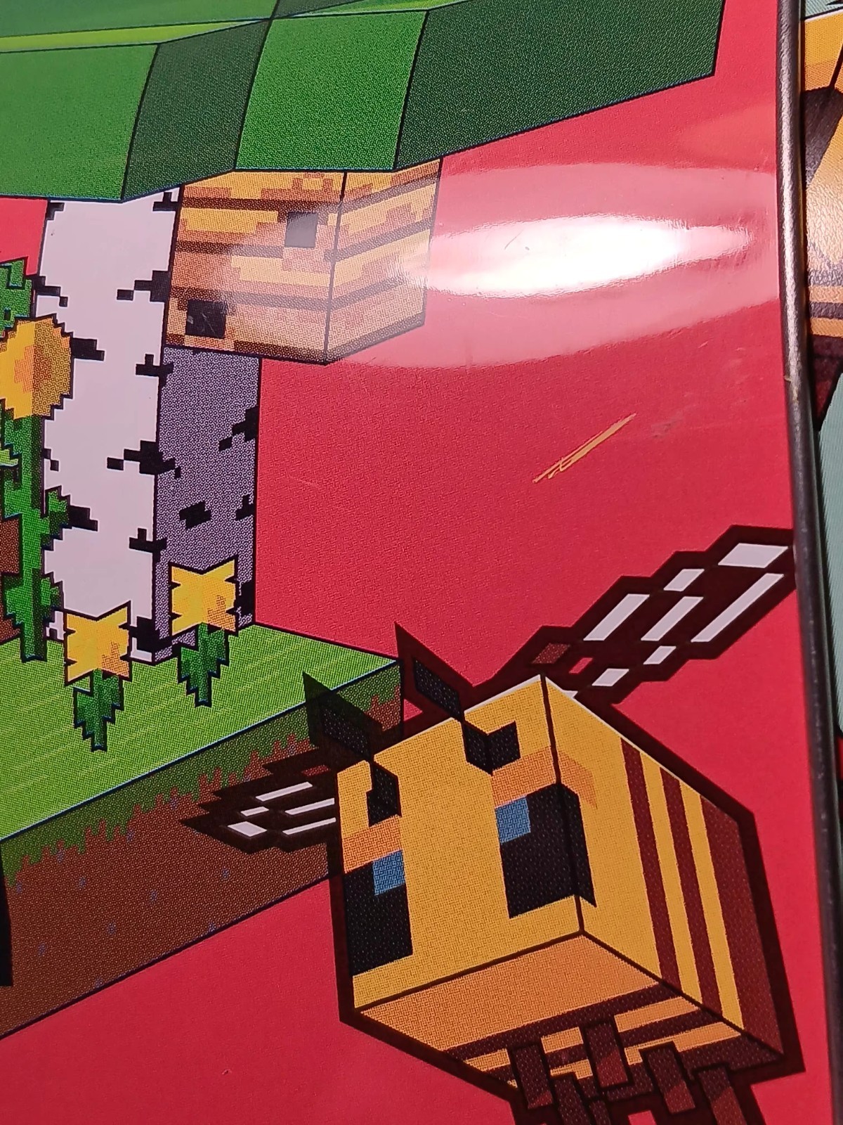 Minecraft Metal Tin Mailbox with Flag Mojang 2024 The Tin Box Company Small