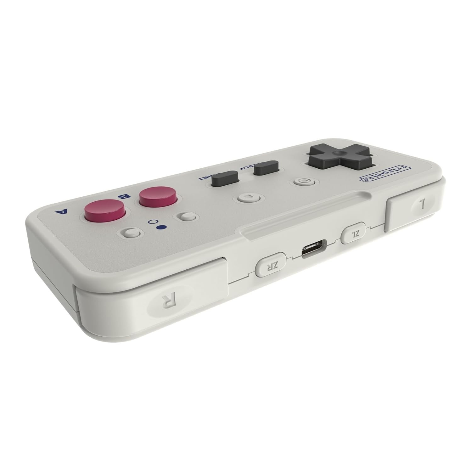 Retro-Bit Origin8 2.4 GHz Wireless Controller for Nintendo NES Switch USB Gray