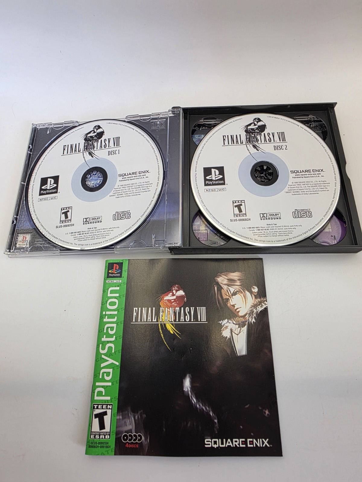 Final Fantasy VIII IX & Tactics Lot Greatest Hits (Sony PlayStation 1, 1998)