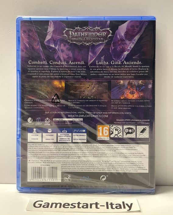 PATHFINDER WRATH OF THE RIGHTEOUS LIMITED EDITION – SONY PS4 – NEW NEW PAL