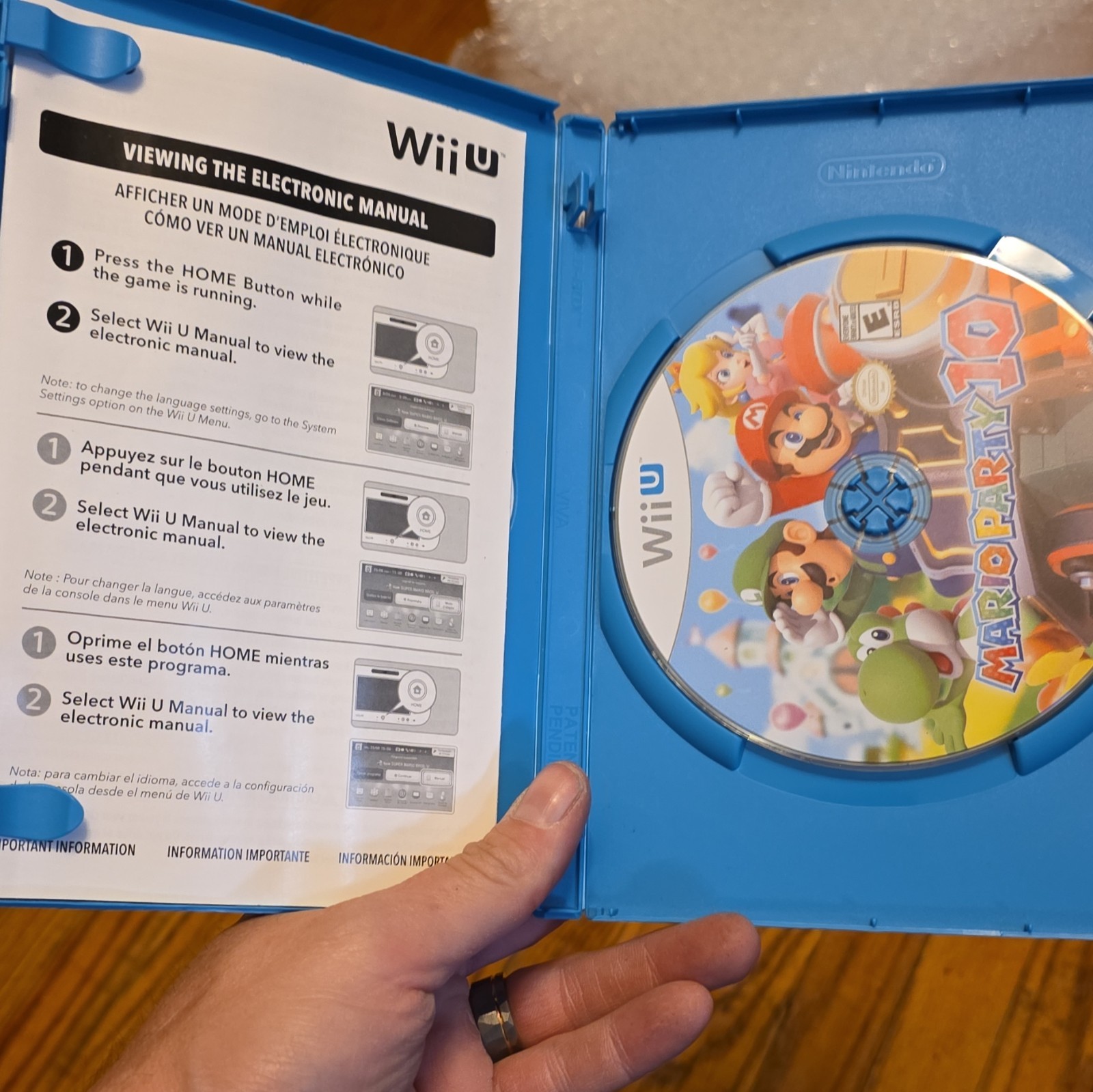 Nintendo Mario Party 10 Wii U Game Disc w/ Case NTSC-U/C E Multiplayer