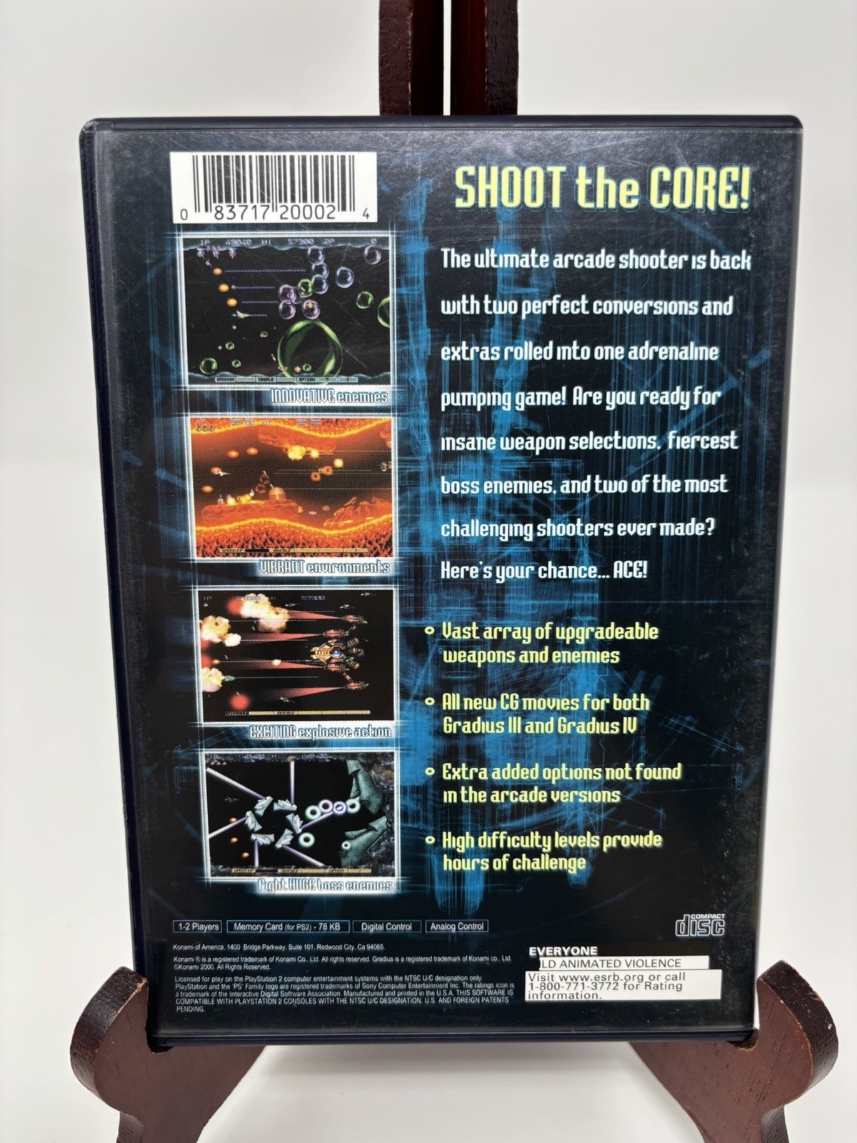 Gradius III (3) and IV (4) PlayStation 2. CIB with registration card