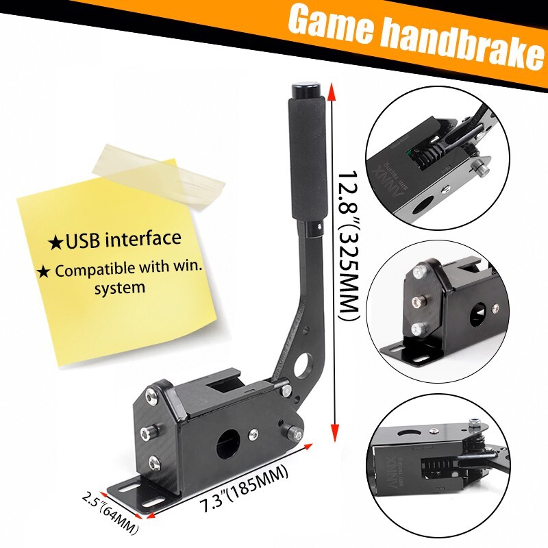US USB Handbrake for 14Bit PC Windows for Sim Racing Games G25/G27/G29/T500