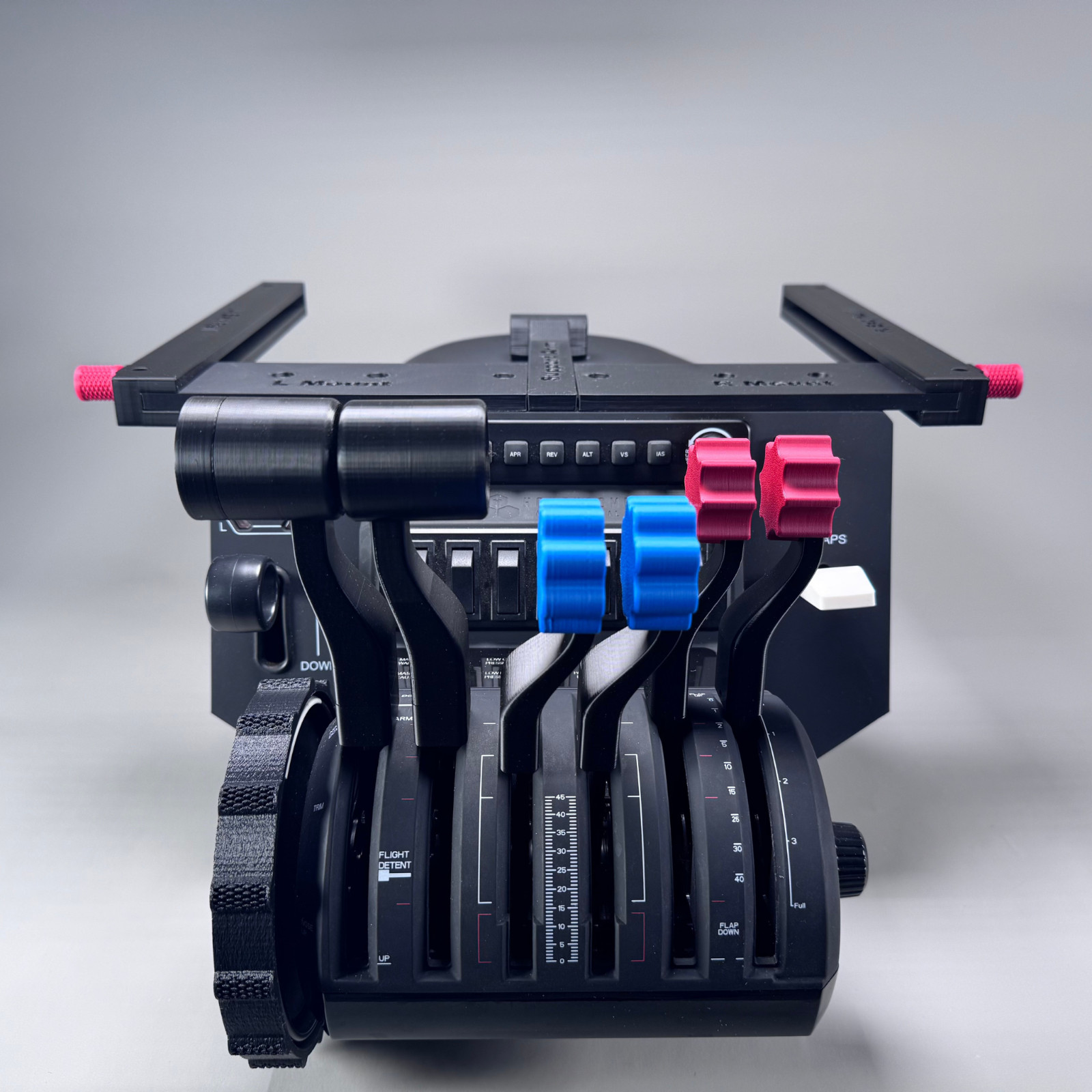 Mount for The Honeycomb Alpha or Bravo Throttle Quadrant – Sliding and Locking