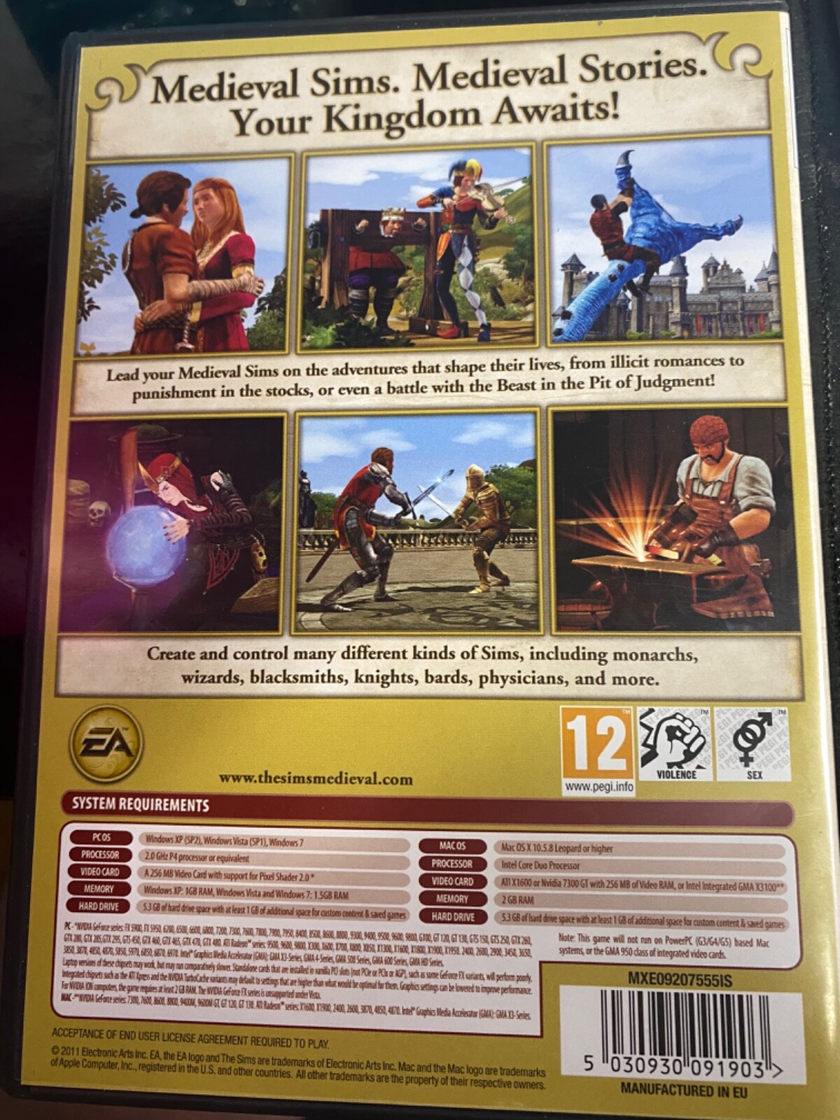 Sims Medieval Windows/Mac DVD-Rom, 2011
