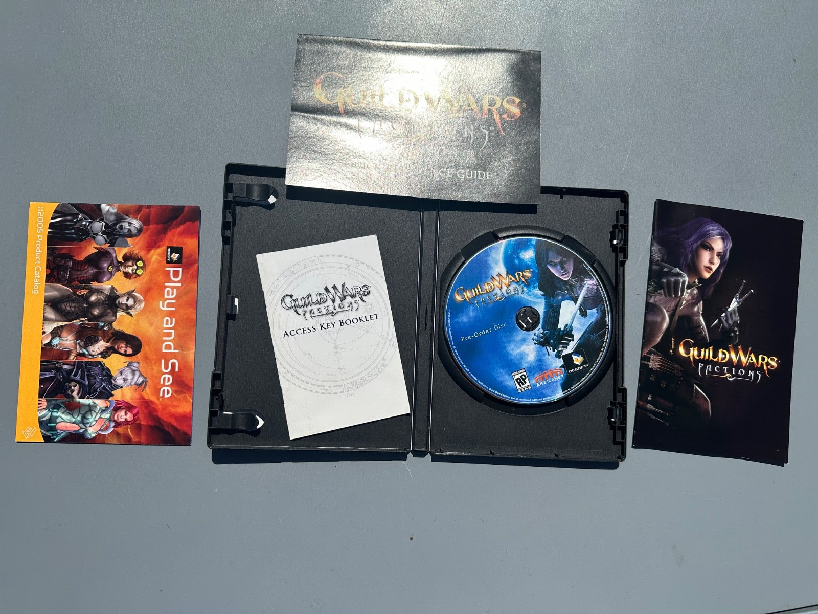 Guild Wars Factions Pre-Order Edition PC With ALL ORIGINAL INSERTS AND BOOKLETS