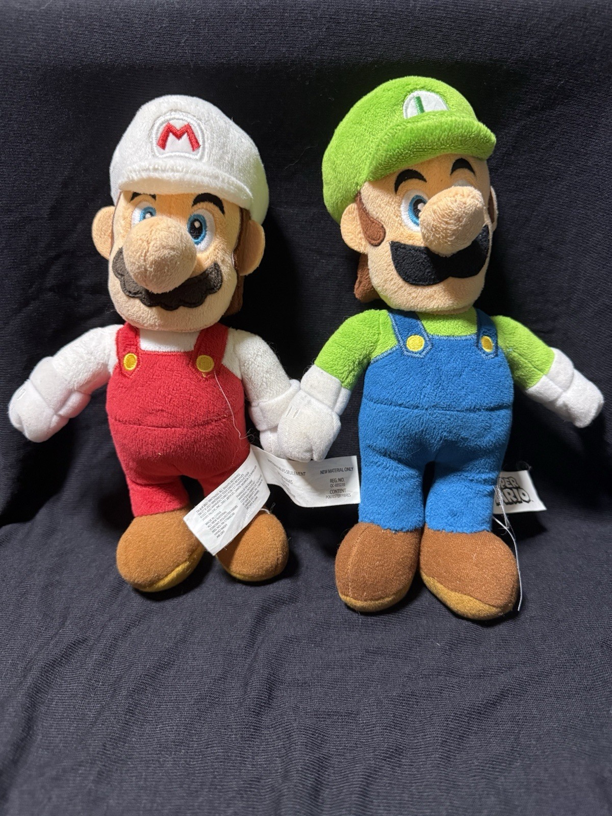 Nintendo Super Mario Mario & Luigi Washable Plush Doll Set Lot of 2 2021