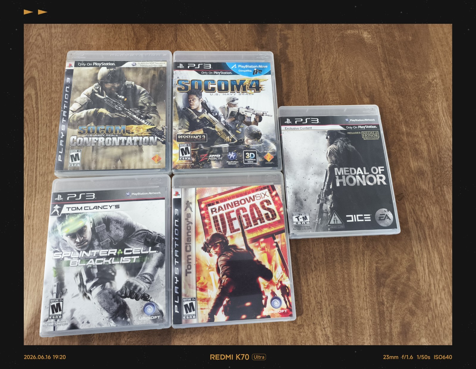 7 Game BUNDLE PS3 Rainbow Six Vegas 1&2 Metal Gear Solid 4 +More Free Shipping